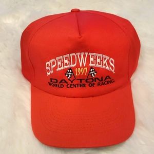 Vintage 1997 Daytona trucker Speedweek world center of racing cap baseball hat